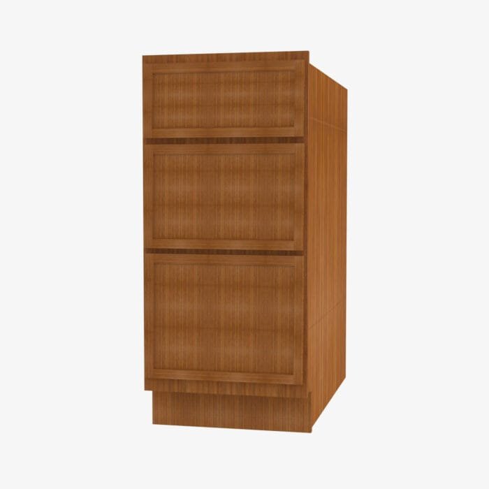 PR-DB36(3) 36 Inch 3 Drawer Pack Base Cabinet | Petit Brown